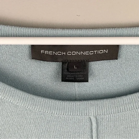 French Connection Della Vhari crew neck cashmere soft sweater Size L - Picture 3 of 8